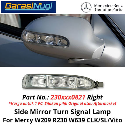 Side Mirror Mercy W209 R230 W639 Turn Signal Lamp Assy Lampu Sein Spion Depan Samping Mercedes CLK SL Vito