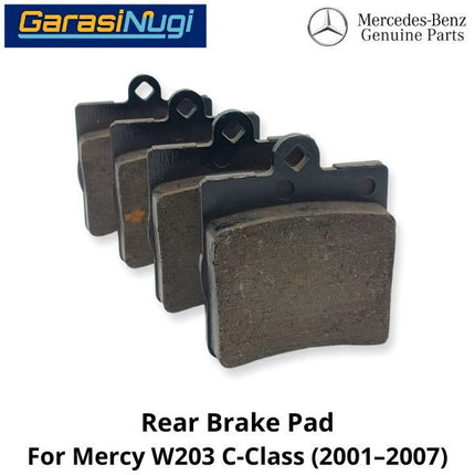 Rear Brake Pads Mercy W203 Kampas Rem 0034202720 Belakang Mercedes C200