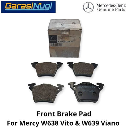 Front Brake Pads Mercy W638 W639 Kampas Rem 0004214210 Depan Vito Viano