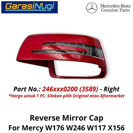 Outside Mirror Mercy W176 W246 W117 X156 Cap Cover Bingkai Kaca Spion Mercedes A150 B180 GLA
