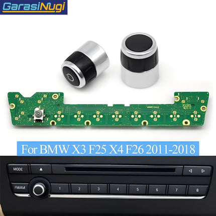 Rotary Radio For BMW F25 F26 Volume Button Knob Tombol CD X3 X4