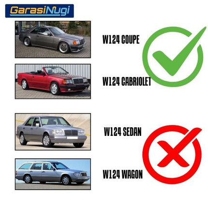 Seal Body Side Mercy W124 Coupe Cabrio Rubber Karet List Panel Pintu Samping E230