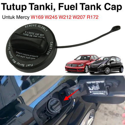 Mercedes W169 W245 W212 Tutup Tanki BBM Fuel Tank Cap A200 C200