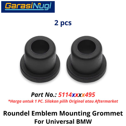 Trunk Emblem For Universal BMW Grommet Klip Karet Pelindung Logo Kap Mesin Depan