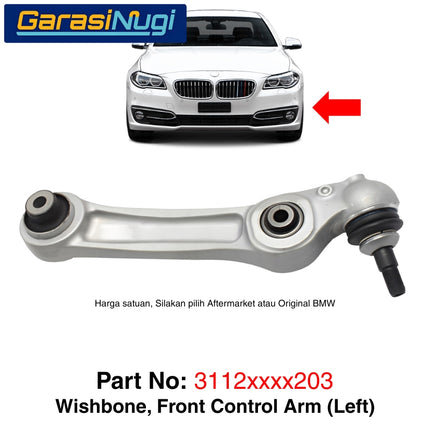 BMW F10 F06 F12 Lower Wishbone Lengan Kontrol Bawah Roda Depan Front Axle Arm 523