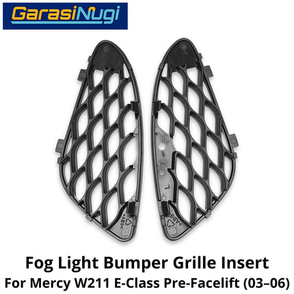 Front Grille Mercy W211 Bumper Cover Mesh Penutup Kisi Ventilasi Grill Elegance Mercedes E240