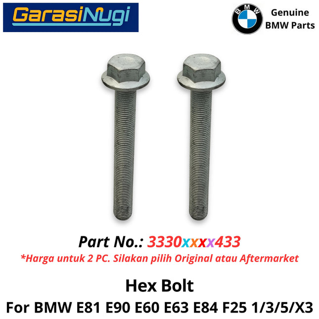 Hex Screw For BMW E81 E90 E60 E63 E84 F25 Rear Control Arm Baut Suspensi Belakang 33306785433 118 320  X1 X3