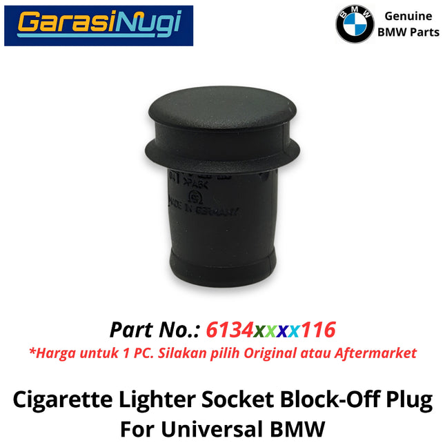 Cigarette Lighter For Universal BMW Socket Block-Off Plug Penutup Soket Pemantik Rokok Mobil