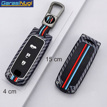 Key Case For Mazda 2 3 6 CX3 CX5 CX7 Sarung Kunci Carbon Edition Short Keychain
