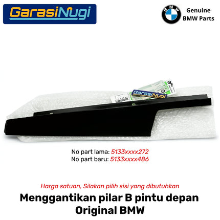 Cover Pillar B For BMW F10 List Penutup Pintu Kaca Samping Matte Original 523