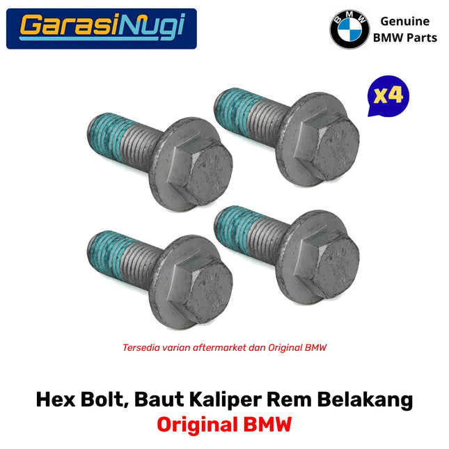 Hex Bolt BMW F30 F20 F22 Baut Breket Kaliper Rem Belakang Original 34206850536 323