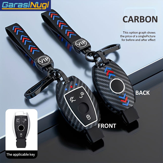 Key Case For Mercedes W212 Sarung Kunci ABS Fluorescent Long Keychain