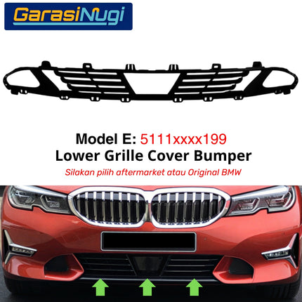 Lower Grille BMW G20 G21 G28 Bemper Depan Bagian Bawah Front Bumper Original 330 340