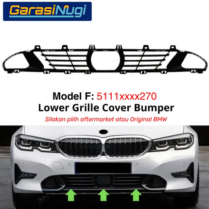 Lower Grille BMW G20 G21 G28 Bemper Depan Bagian Bawah Front Bumper Original 330 340