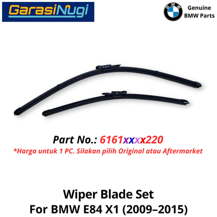 Front Wiper For BMW E84 Wide Frameless Set Kaca Depan Original RHD X1 2009-2015