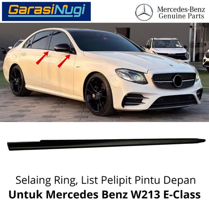 Door Strip For Mercy W213 List Cover Black Pintu Belakang Pelindung Weatherstrip Hitam E200