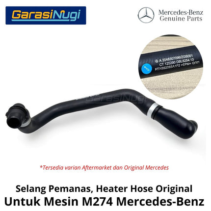 Selang Pemanas Mercedes W204 W212 W218 Heater Hose Radiator Original 2048307096 C180 E200 CLS250