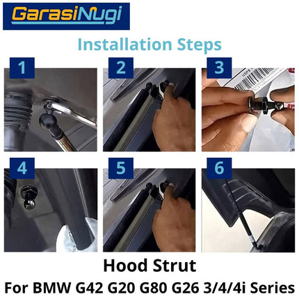 Hood Struts For BMW G42 G20 G26 Shock Per Kap Mesin 230 330 430 (2019-2026)