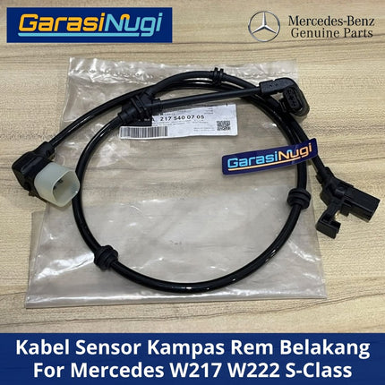 Sensor Brake Pad Mercedes W217 W222 Detektor Keausan Kampas Rem Roda Belakang Original Mercy S400 S450
