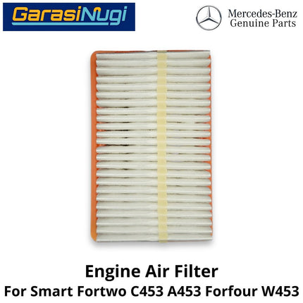Engine Air Filter Smart Fortwo C453 A453 W453 Filter Udara Mesin (2014-2024)