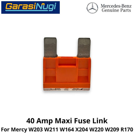 40A Fuse Link Mercy W203 W211 W220 W164 R170 Penghubung Sekring 40 Ampere 00000004215 Mercedes C200 E200 SLK