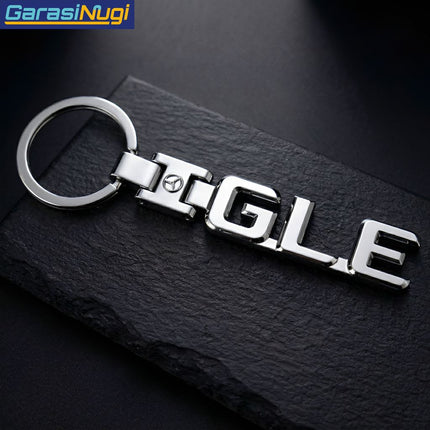 Metal Keychain For Mercedes Gantungan Kunci A B C E G R S AMG CLA CLS GLA GLE GLK ML SLK