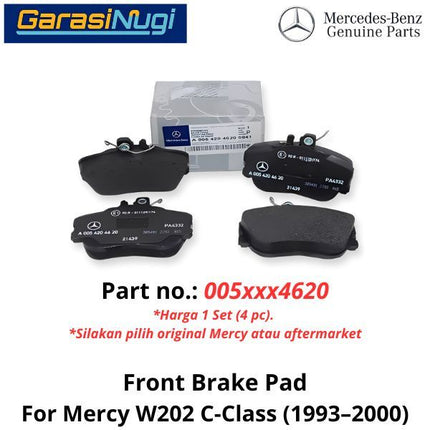 Spring Pad Mercy Front Brake Pads Mercy W202 Kampas Rem 0054204620 Depan C180 C240 ...