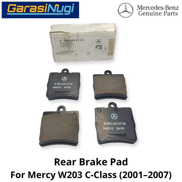 Rear Brake Pads Mercy W203 Kampas Rem 0034202720 Belakang Mercedes C200