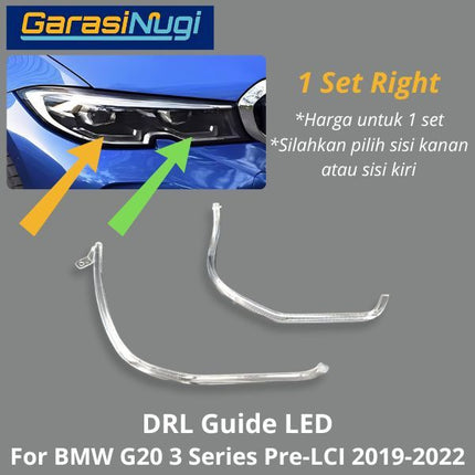 DRL Guide For BMW G20 P-LCI Tube Angel Eyes LED Lampu Senja 320 19-22