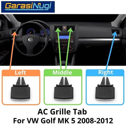 AC Grill Vent VW Golf 5 Tab Pegangan Klip MK5 2004-2007