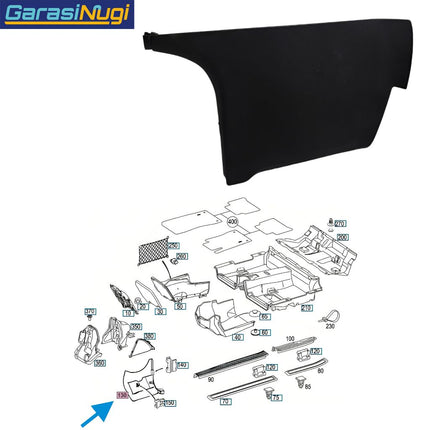 Door Trim Panel For Mercedes W211 Interior Covering List Pintu E200 E240 E260 E280