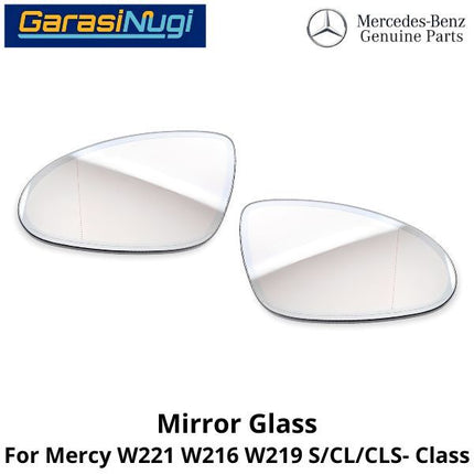 Mirror Glass Mercy W221 W216 W219 Pre-FL Cermin Kaca Spion Depan 2218102821 S300 CL CLS