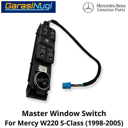 Power Window Mercy W220 Master Switch Driver Side Tombol Jendela Mercedes S230