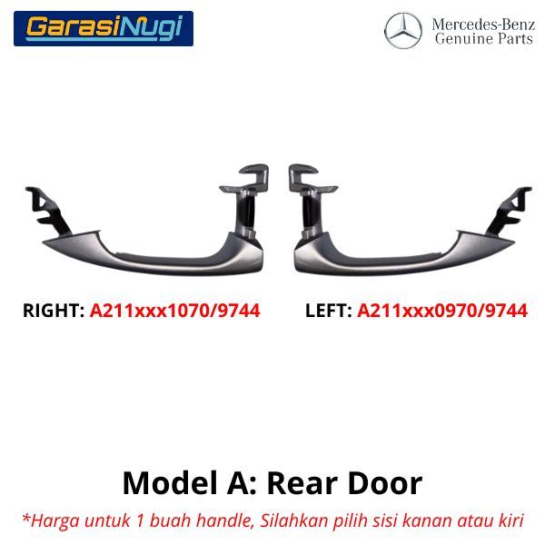 Door Handle Mercy W211 W203 Outer Rear Tarikan Pintu Belakang Luar E240 C200