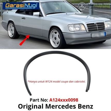 Seal Body Side Mercy W124 Coupe Cabrio Rubber Karet List Panel Pintu Samping E230