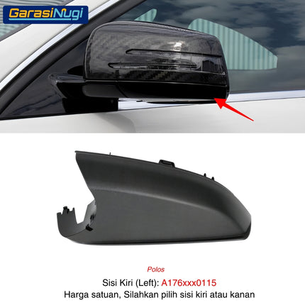 Mercedes W176 W246 W117 Penutup Trim Bawah Kaca Spion Mirror Covering Panel A180 B180