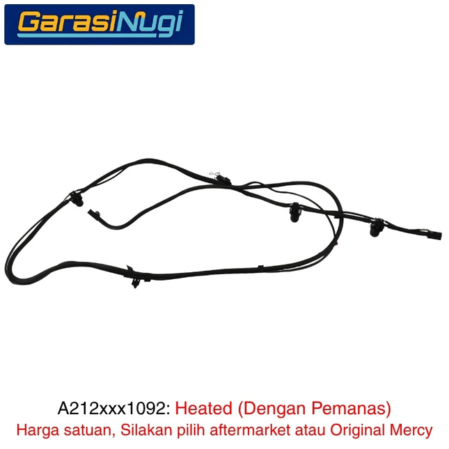 Mercedes W212 W218 Pre-FL Selang Penyemprot Kaca Depan Front Windshield Nozzle Wiper E300