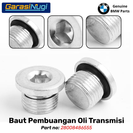 Screw Plugs BMW F48 F40 Baut Pembuangan Oli Transmisi Original 28008486555 X1