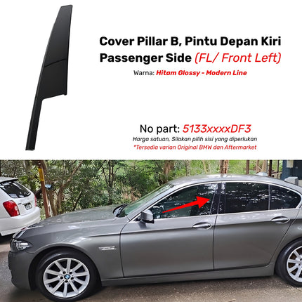 Cover Pillar B For BMW F10 List Penutup Pintu Kaca Samping Matte Original 523