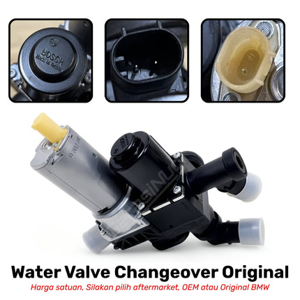 Water Valve Changeover BMW E90 Kran Pengubah Katup Heater AC Original 64126951813