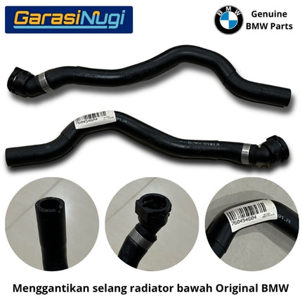 Selang Radiator Bawah BMW F30 F32 Mesin N55 Original 17127604546 Lower Coolant Hose 335