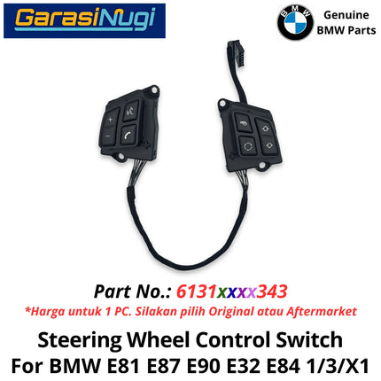Steering Wheel For BMW E81 E90 E92 E84 Multifunction Control Switch Sakelar Kontrol Stir Roda Kemudi Assembly 116 320 X1