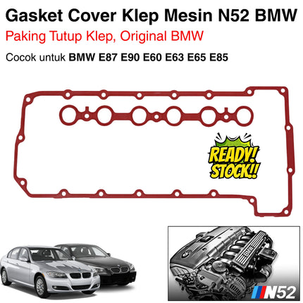 Gasket Valve Cover BMW N52 E90 E60 E65 Paking Penutup Klep Magnesium Original 11127581215 323 330