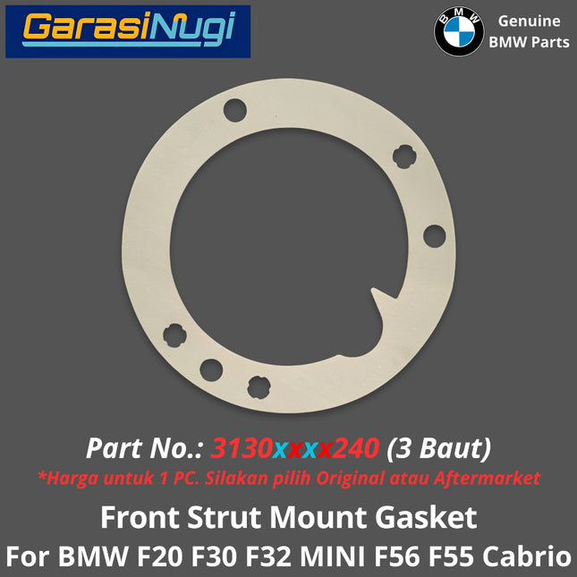 Front Strut For BMW F20 F30 F36 MINI F56 F55 Mount Gasket Ring Dudukan Peredam Kejut Depan 220 350 420