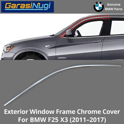 Exterior Window For BMW F25 Door Frame Cover Eksterior Penutup Bingkai Jendela X3 2011-2017
