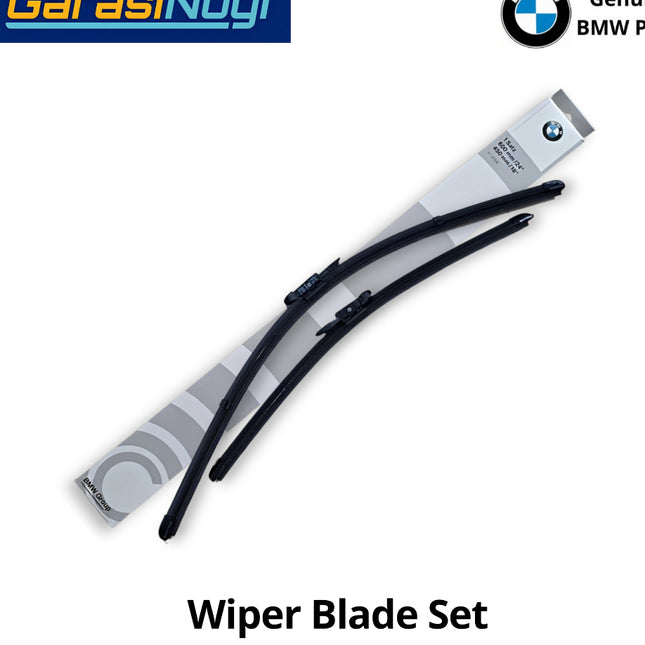 Front Wiper For BMW E84 Wide Frameless Set Kaca Depan Original RHD X1 2009-2015