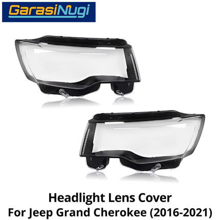 Mika Headlight Jeep Grand Cherokee Lens Kaca Cover Lampu Depan 2016-2021