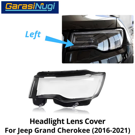 Mika Headlight Jeep Grand Cherokee Lens Kaca Cover Lampu Depan 2016-2021