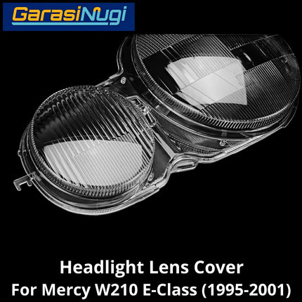 Mika Headlight Mercy W210 Lens Kaca Cover Lampu Depan Mercedes E230 E320 1995-2001