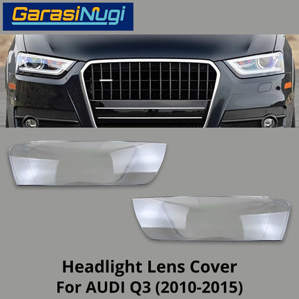 Mika Headlight AUDI Q3 Lens Kaca Cover Lampu Depan 2010-2015